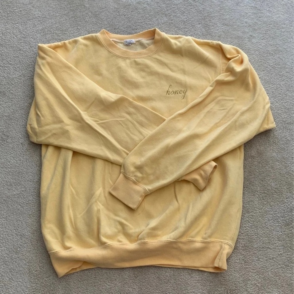 brandy melville “honey” sweatshirt